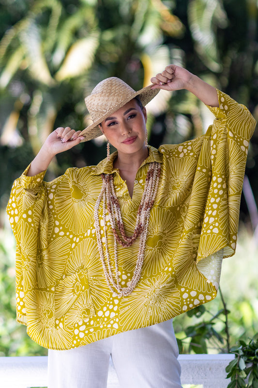 Piʻilani Blouse Opihi Citrine