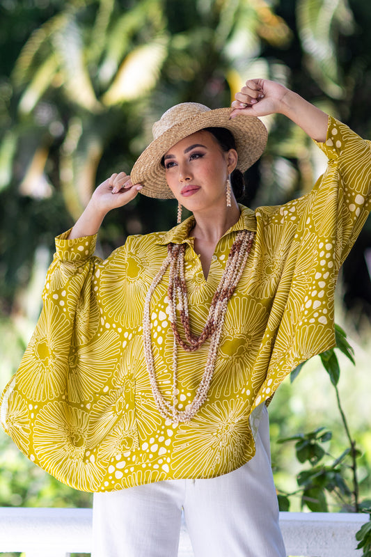 Piʻilani Blouse Opihi Citrine