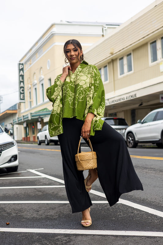 Piʻilani Blouse Lei Kiele Green