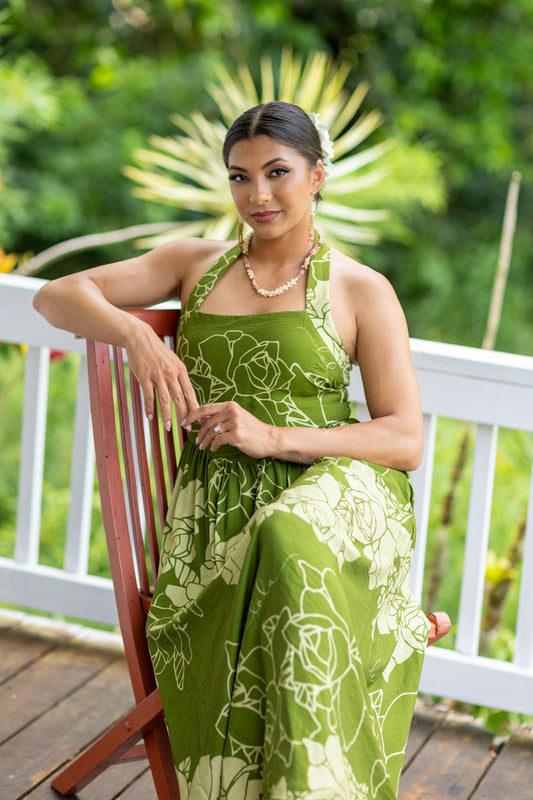 Lehani Knit Dress Lei Kiele Green