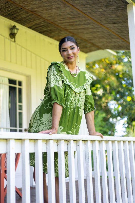 Emma Dress Lei Kiele Green