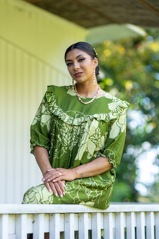 Emma Dress Lei Kiele Green