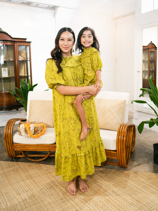Keiki Hattie Dress Monarchy Green