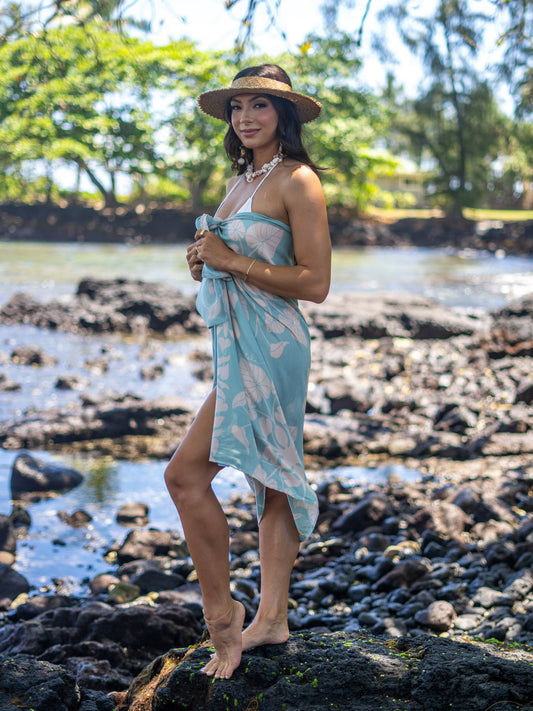 Pareo Blue Kalo Quilt