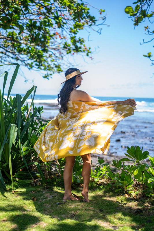 Pareo Mustard Kalo Quilt