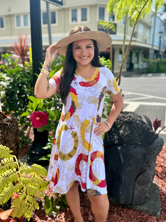 Leiko Dress Knit White Lei Hulu