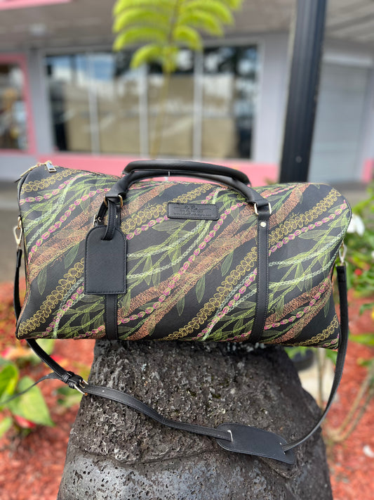 Black Multi Lei Travel Bag