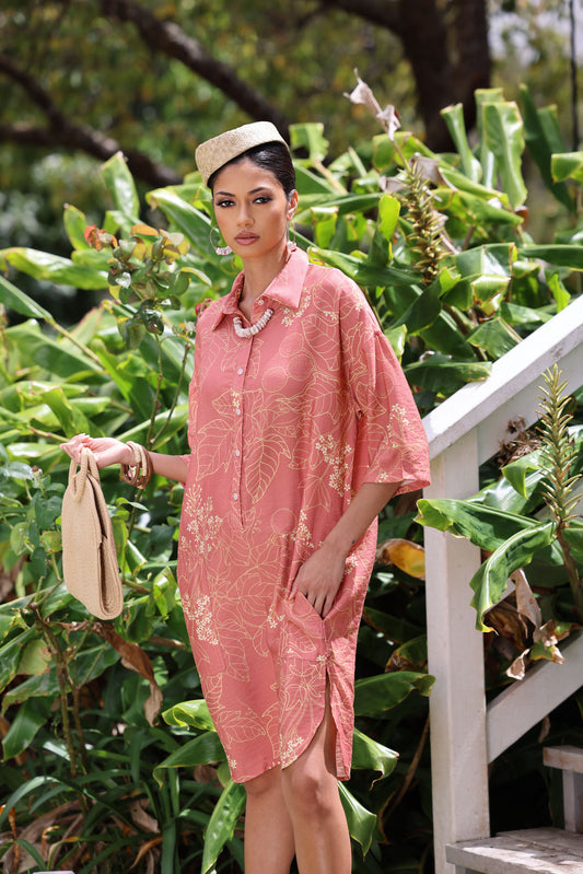 Lei Aloha Dress Blush Pink Kukui
