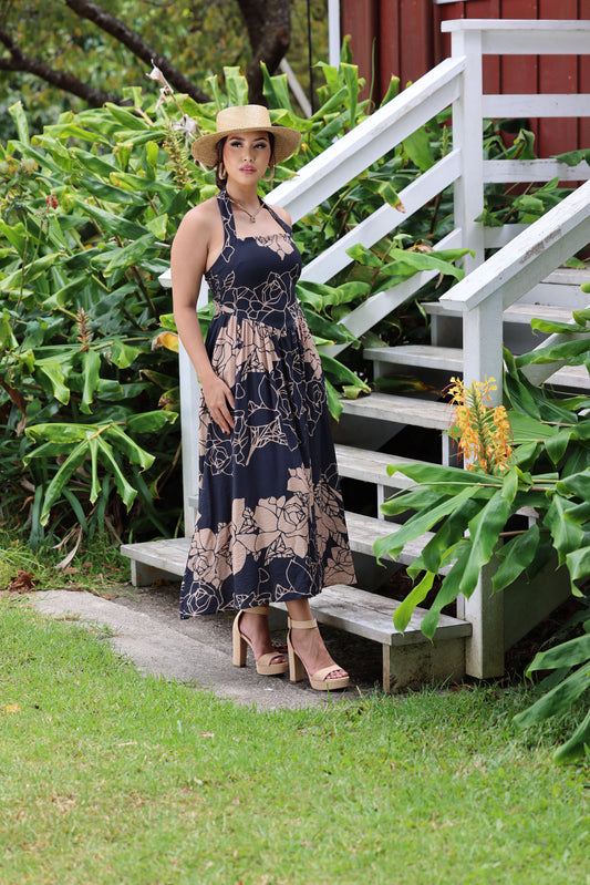 Lehani Dress Lei Kiele Black/Tan