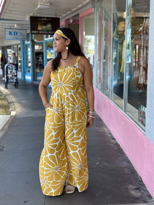 Starlye Overalls (With Bandeau) Mustard Cosmo