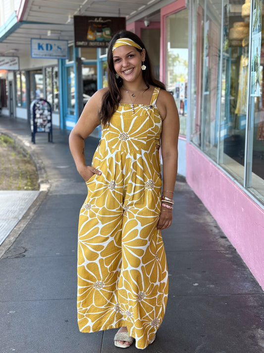 Starlye Overalls (With Bandeau) Mustard Cosmo