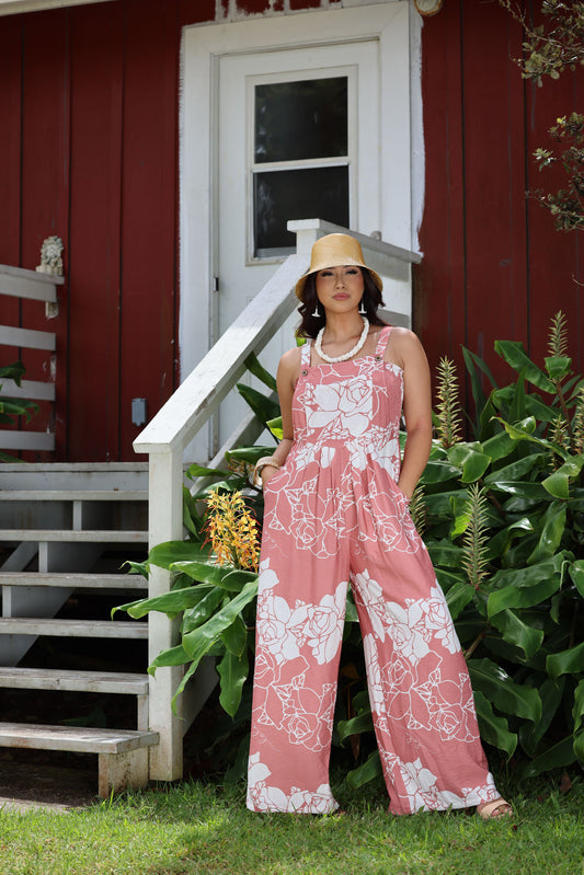 Starlye Overalls (With Bandeau) Blush Lei Kiele